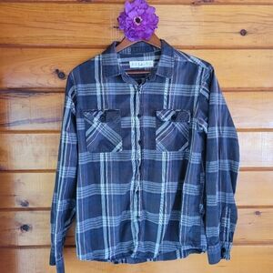 Men's Blue Plaid Shirt